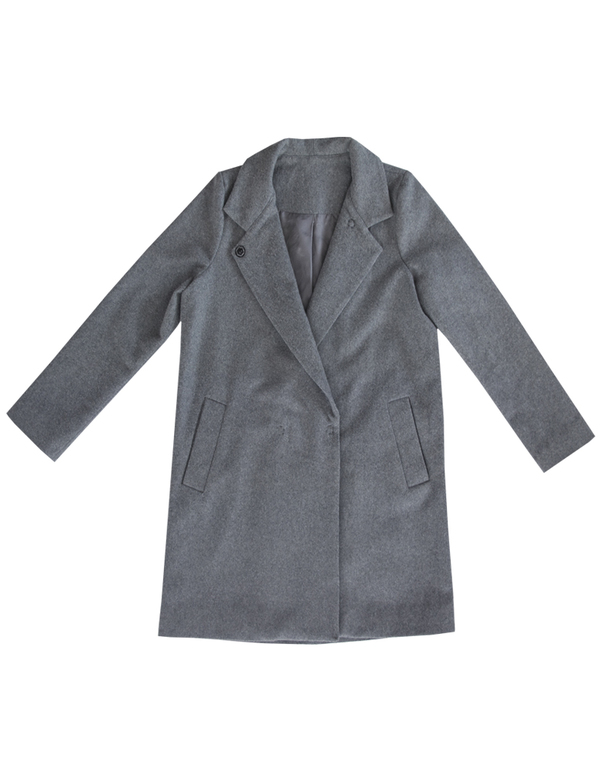 ALI GOLDEN WOOL COAT - GREY ALI GOLDEN WOOL COAT - GREY