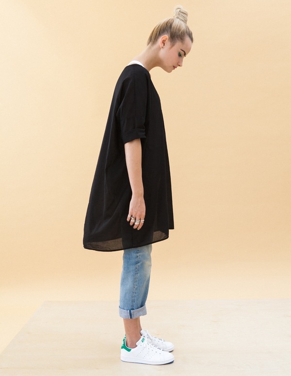Ali Golden COTTON KIMONO TUNIC- BLACK Ali Golden COTTON KIMONO TUNIC- BLACK