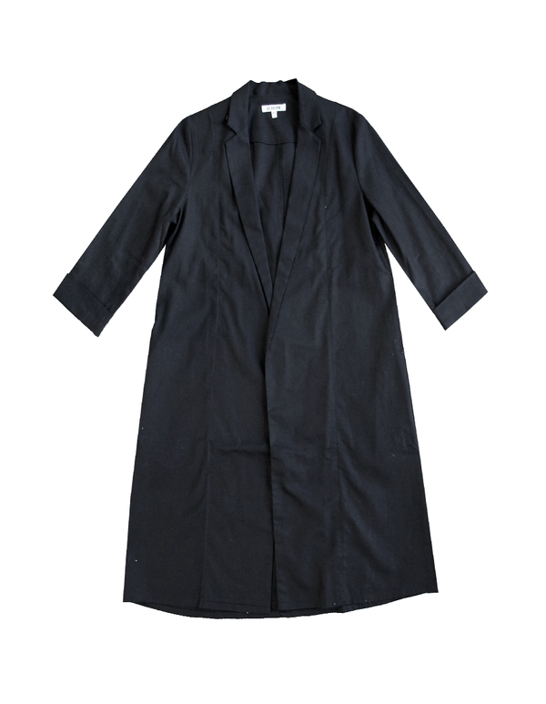 ALI GOLDEN NOTCH COLLAR JACKET - BLACK ALI GOLDEN NOTCH COLLAR JACKET - BLACK