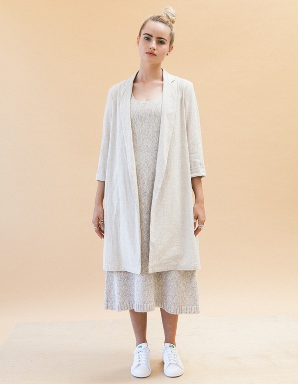 ALI GOLDEN NOTCH COLLAR JACKET - GREY ALI GOLDEN NOTCH COLLAR JACKET - GREY