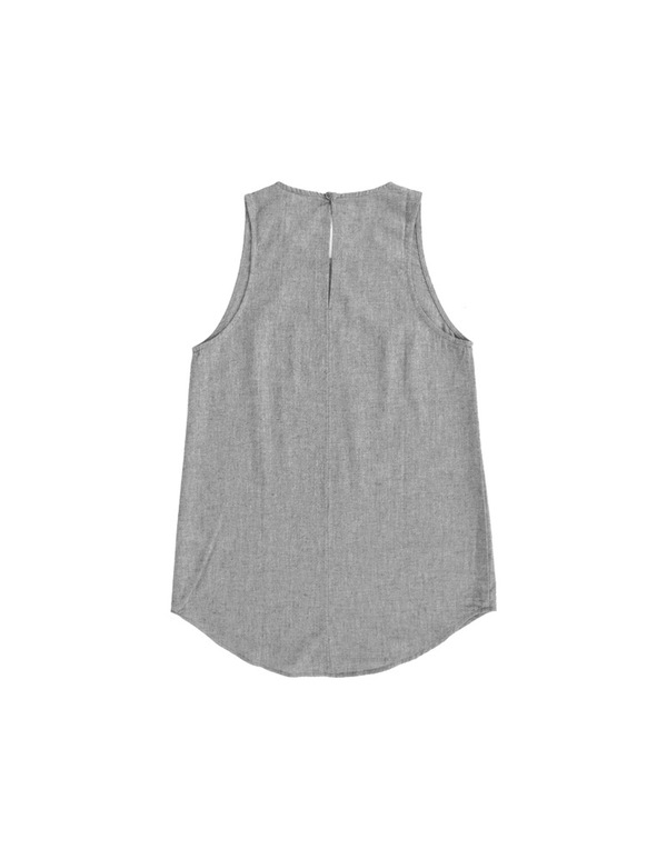 ALI GOLDEN SCOOP NECK TANK - GREY ALI GOLDEN SCOOP NECK TANK - GREY