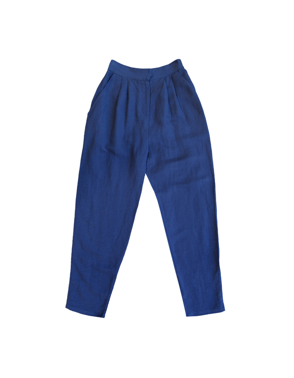 First Rite HIGH RISE TROUSER - LAPIS First Rite HIGH RISE TROUSER - LAPIS