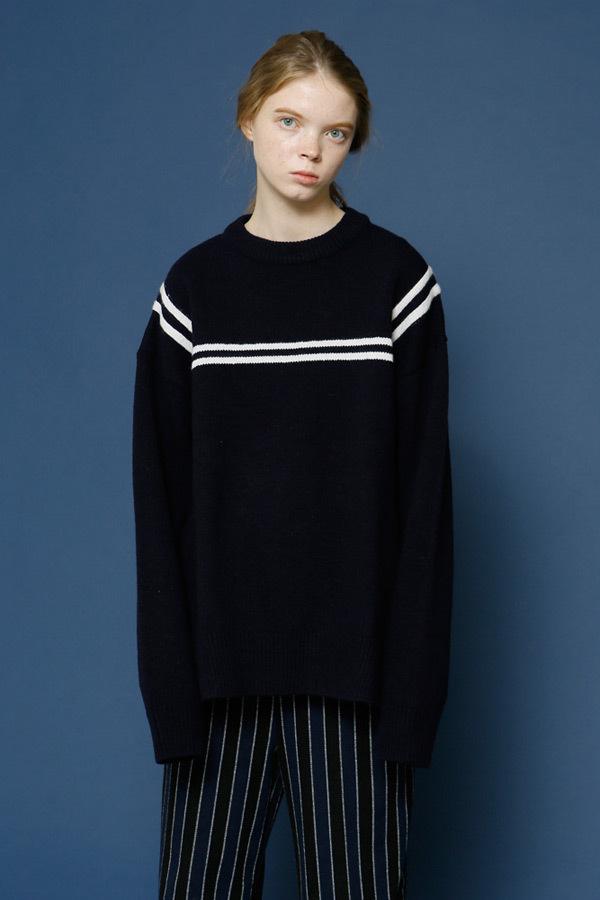 ROCKET X LUNCH Sailor Oversized Sweater ROCKET X LUNCH Sailor Oversized Sweater