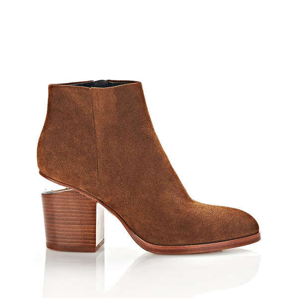 T By Alexander Wang GABI SUEDE BOOTIE WITH RHODIUM T By Alexander Wang GABI SUEDE BOOTIE WITH RHODIUM