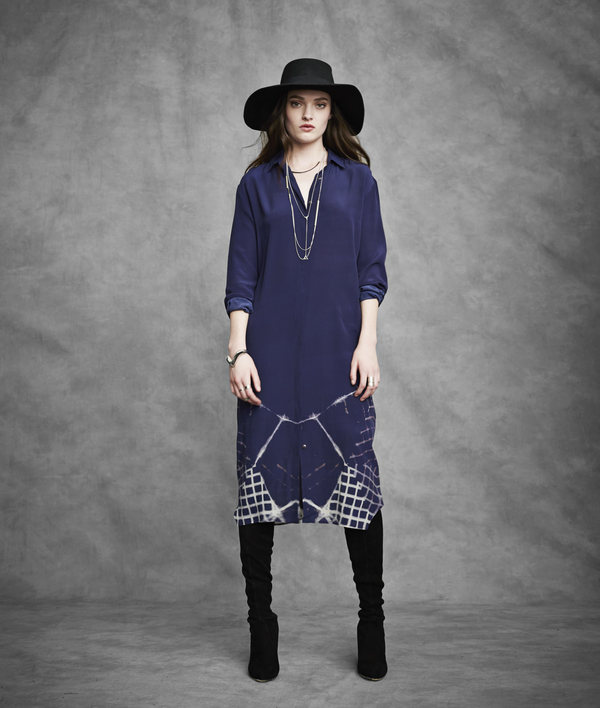 Laura Siegel Multi-Clamp Silk Sleeveless Long Blouse Laura Siegel Multi-Clamp Silk Sleeveless Long Blouse