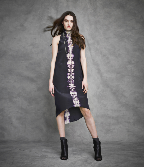 Laura Siegel Shibori Dyed Silk Turtleneck Laura Siegel Shibori Dyed Silk Turtleneck