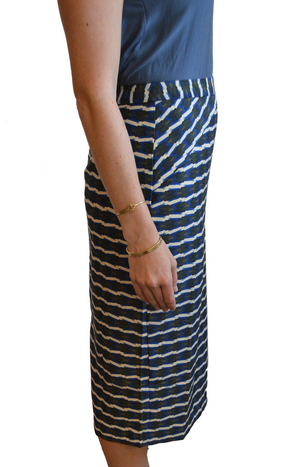 Lauren Moffatt Blue Arrow Skirt Lauren Moffatt Blue Arrow Skirt