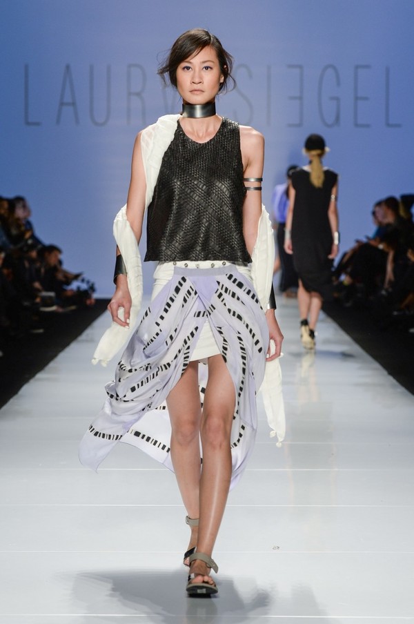 Laura Siegel Woven Leather Crop Top Laura Siegel Woven Leather Crop Top
