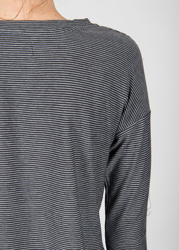 The West Is Dead Cropped Sleeve Tee In Black Stripe The West Is Dead Cropped Sleeve Tee In Black Stripe