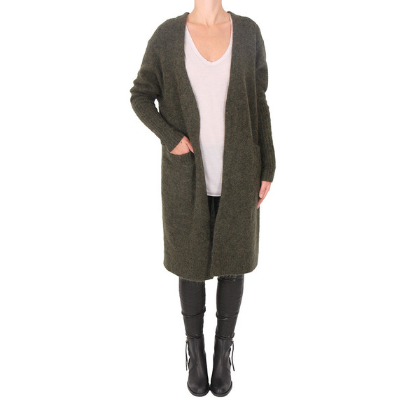 Acne Studios RAYA MOHAIR CARDIGAN - MILITARY GREEN Acne Studios RAYA MOHAIR CARDIGAN - MILITARY GREEN