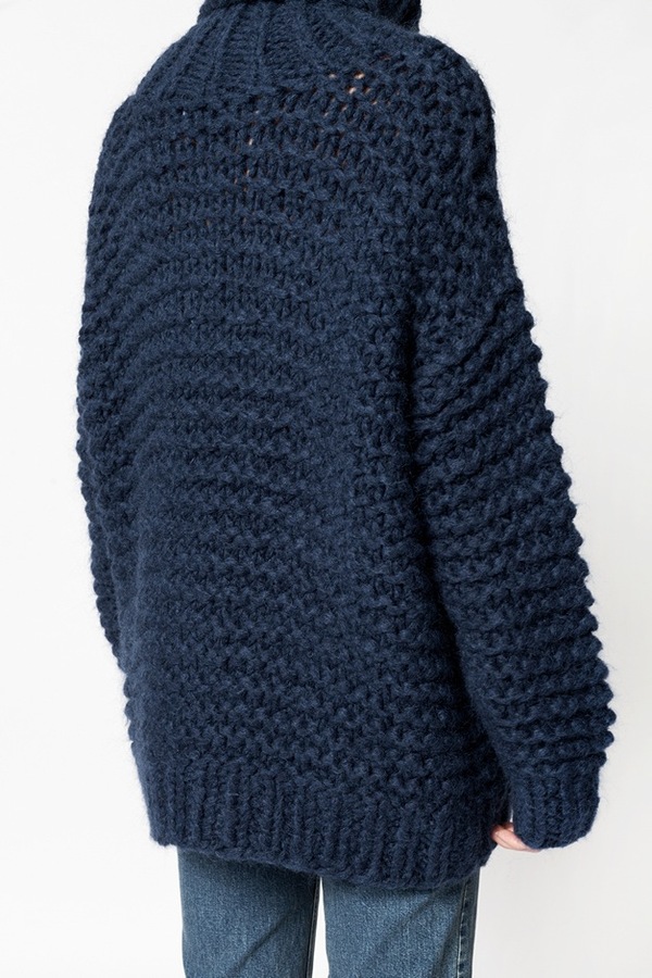 Ganni Walker St Rollneck - dress blue Ganni Walker St Rollneck - dress blue