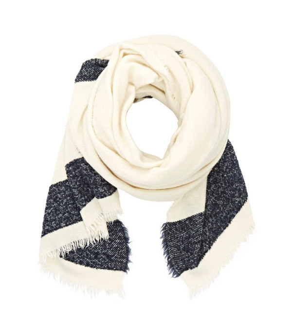 destin Cream and Navy Haze Mega Scarf destin Cream and Navy Haze Mega Scarf