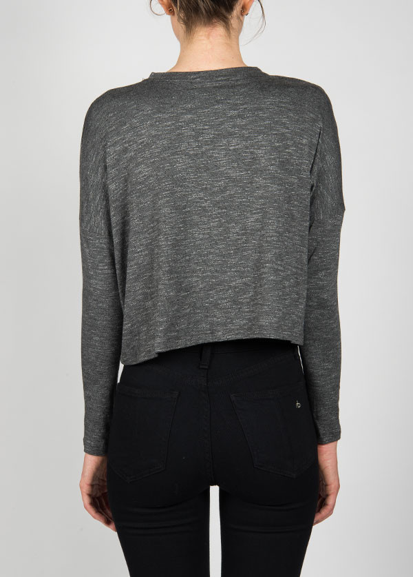 DOLAN - LONG SLEEVE CROP TOP DOLAN - LONG SLEEVE CROP TOP