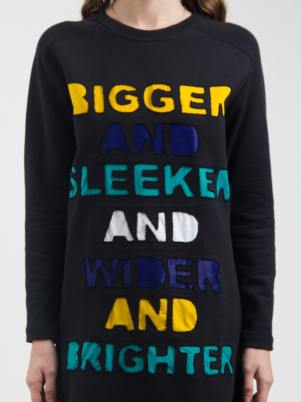 Risto Applique Sweatshirt Dress Risto Applique Sweatshirt Dress