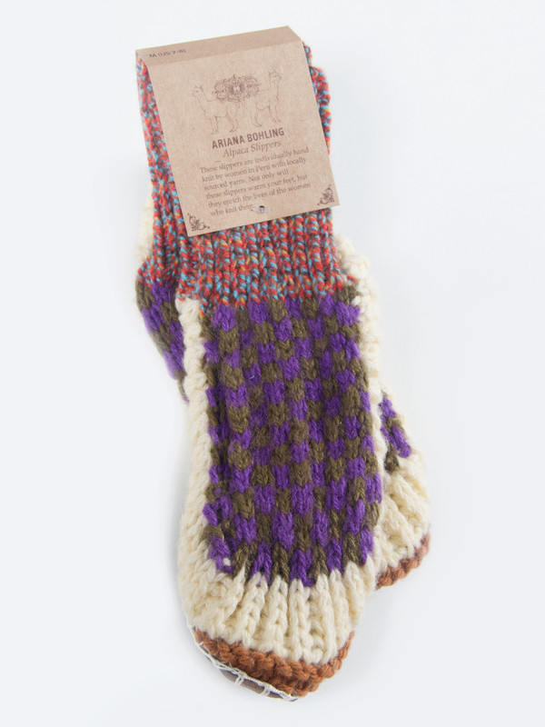 Ariana Bohling Berkley Alpaca Slipper Purple Ariana Bohling Berkley Alpaca Slipper Purple