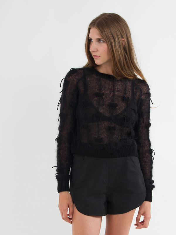 Risto Bug Stitch Crop Sweater Risto Bug Stitch Crop Sweater