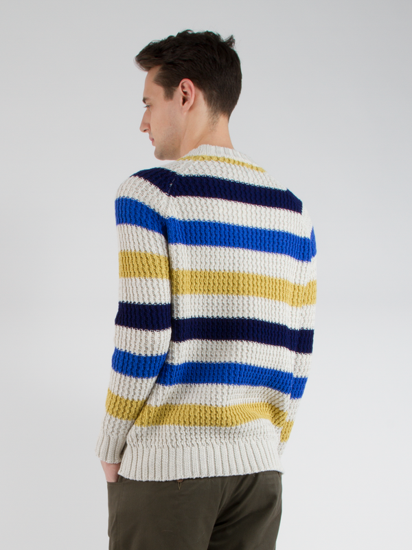 Men's Lucio Castro Striped Crew Sweater Men's Lucio Castro Striped Crew Sweater