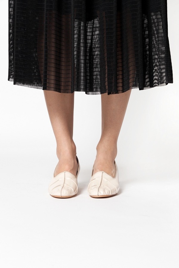 Maryam Nassir Zadeh Isa Stitched Heel - ivory patent Maryam Nassir Zadeh Isa Stitched Heel - ivory patent
