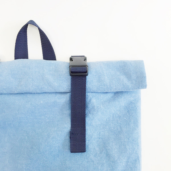Sacs Roll Top Backpack No. 1 - Indigo Sacs Roll Top Backpack No. 1 - Indigo