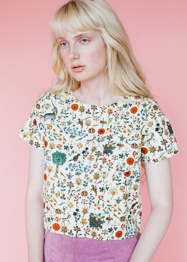 Samantha Pleet Tea Shirt in Illuminated Samantha Pleet Tea Shirt in Illuminated
