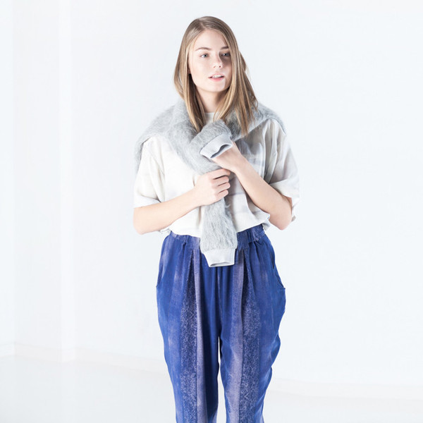 Baserange Alabama Printed Silk Tee Baserange Alabama Printed Silk Tee