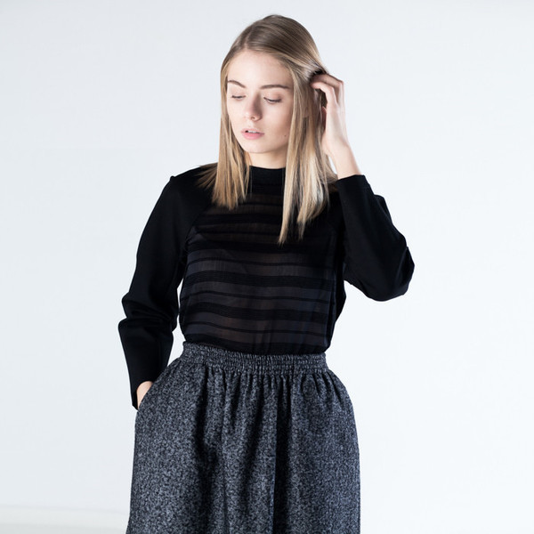 Baserange Loose Skirt Cotton Wool Baserange Loose Skirt Cotton Wool