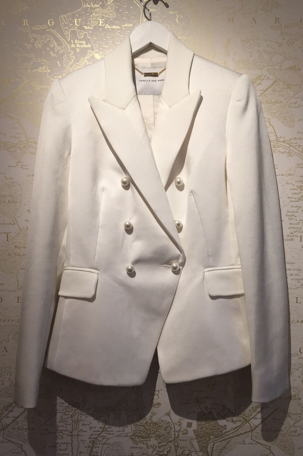 Camilla and Marc 'Past Love' Satin crepe blazer Camilla and Marc 'Past Love' Satin crepe blazer