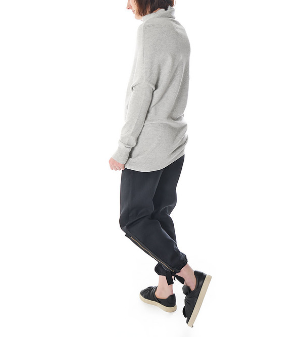 08sircus Grey Angora Mock Neck Sweater 08sircus Grey Angora Mock Neck Sweater