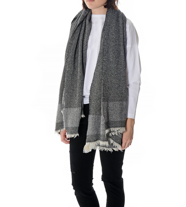destin Black and White Haze Mega Scarf destin Black and White Haze Mega Scarf