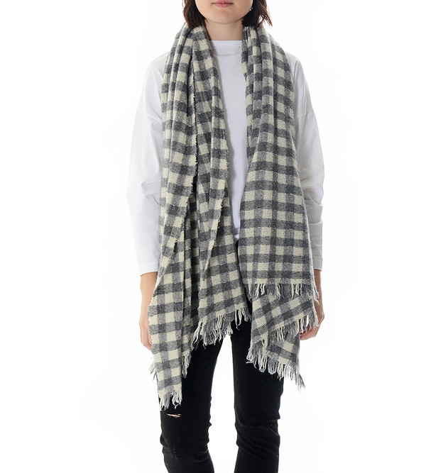 destin Grey and White Ween Mega Scarf destin Grey and White Ween Mega Scarf