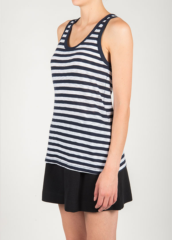 Rag & Bone - The Classic Beater Tank in Indigo Stripe Rag & Bone - The Classic Beater Tank in Indigo Stripe