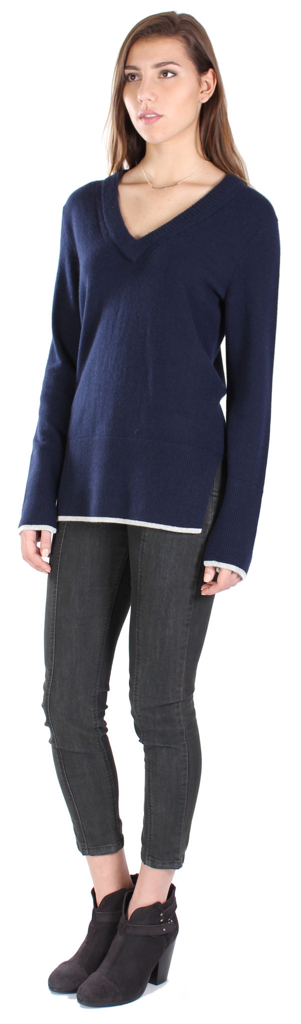 Rag & Bone Flavia V Neck Cashmere Sweater Rag & Bone Flavia V Neck Cashmere Sweater