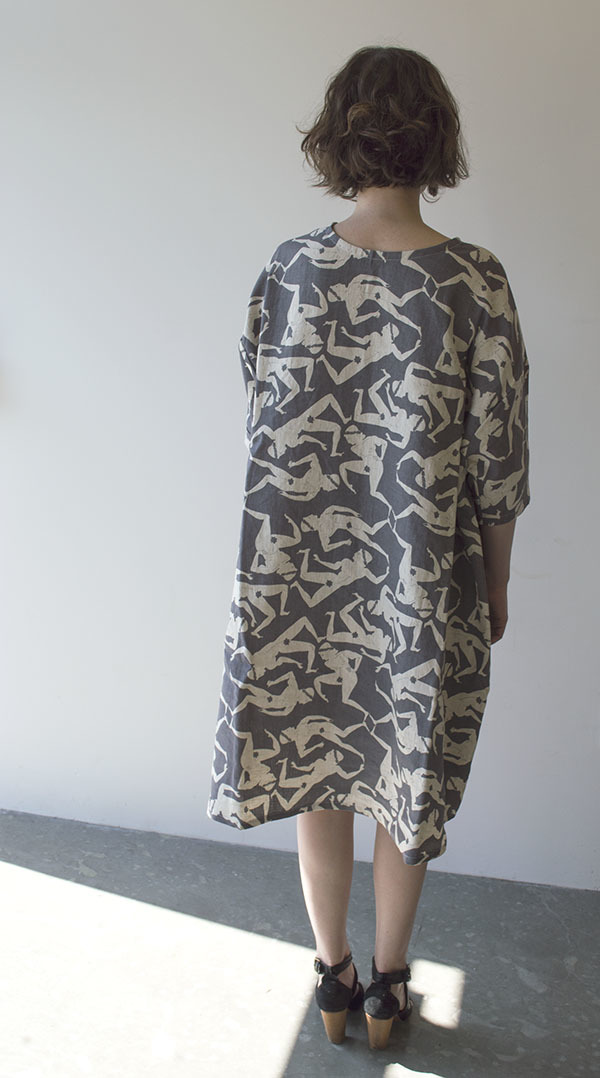 Sunja Link x Banquet Collaboration Dancing Men Print Dress Sunja Link x Banquet Collaboration Dancing Men Print Dress