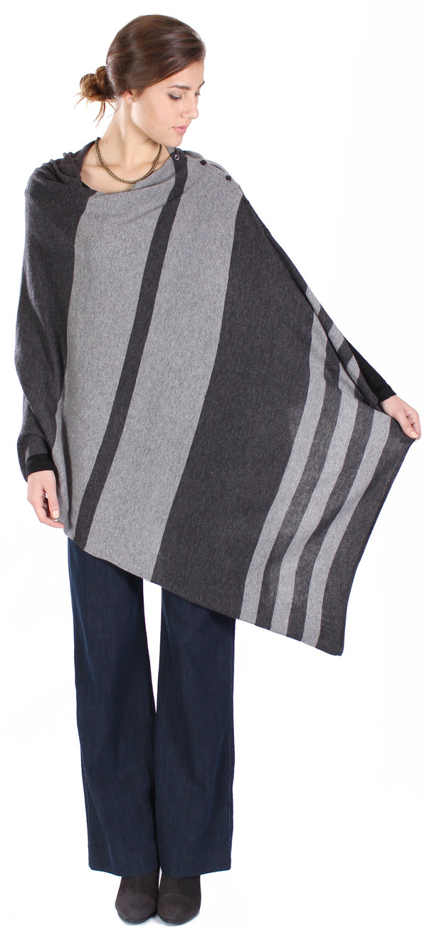 Michael Farrell Stripe Poncho Michael Farrell Stripe Poncho