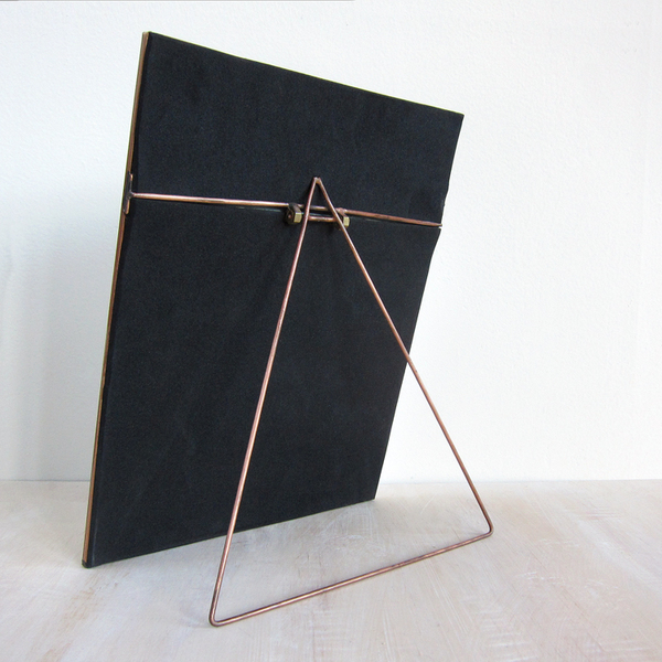 copper-framed easel mirror copper-framed easel mirror