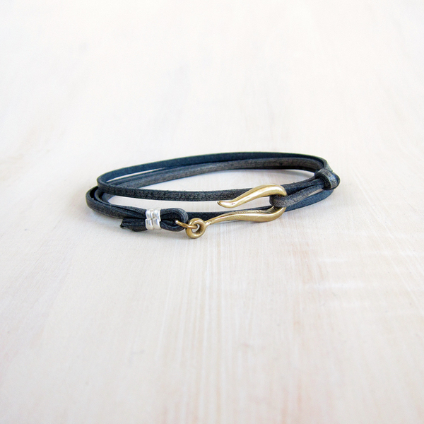 LHN small hook leather bracelet LHN small hook leather bracelet