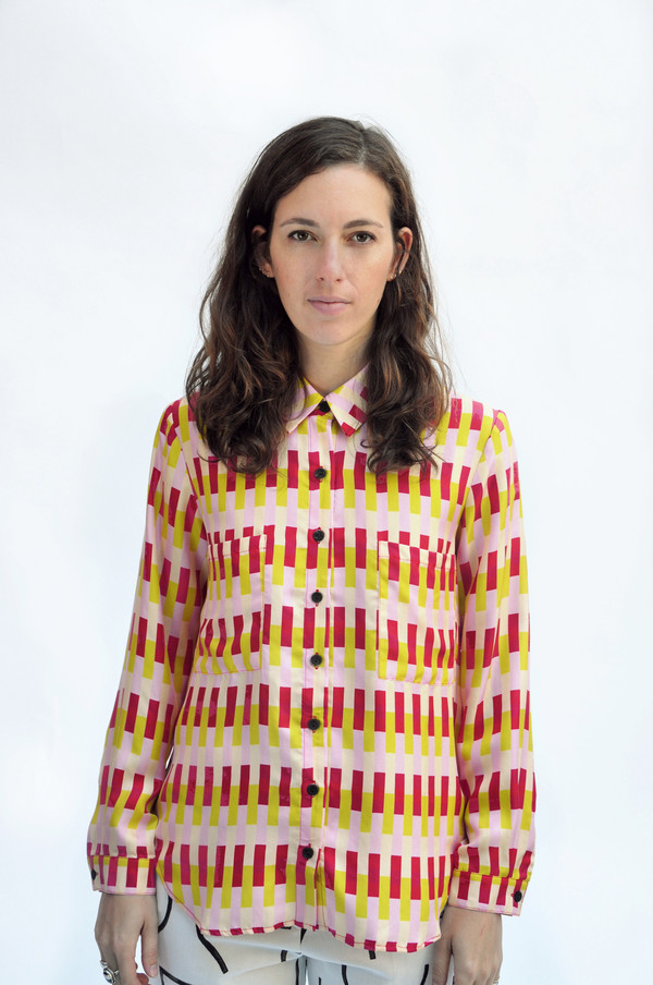 Dusen Dusen Vertical Bricks Collared Shirt Dusen Dusen Vertical Bricks Collared Shirt