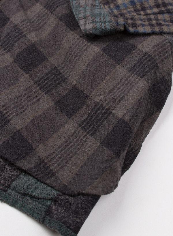 Band Collar Flannel Black Overdye (LARGE B) Band Collar Flannel Black Overdye (LARGE B)