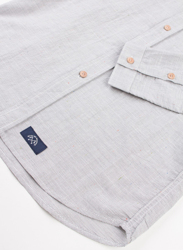 Men's Bleu De Paname Chemise Bureau Twill Stripe Acier Men's Bleu De Paname Chemise Bureau Twill Stripe Acier