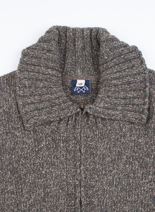 Men's Bleu De Paname Cowichan Knit Gage 3 Kaky Militare Men's Bleu De Paname Cowichan Knit Gage 3 Kaky Militare