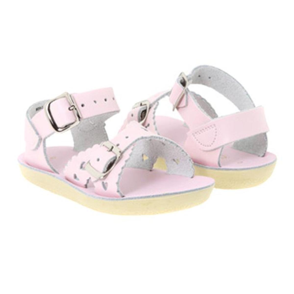pink saltwater sandals