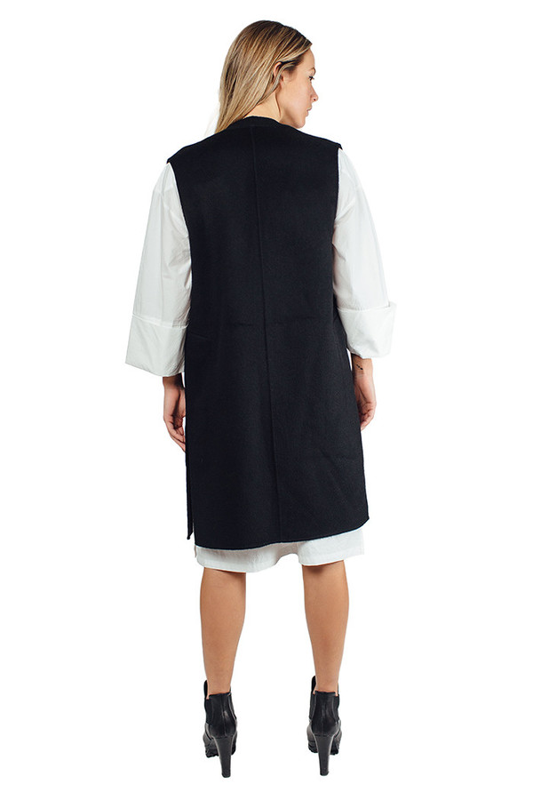 Something Wool Vest Black Something Wool Vest Black