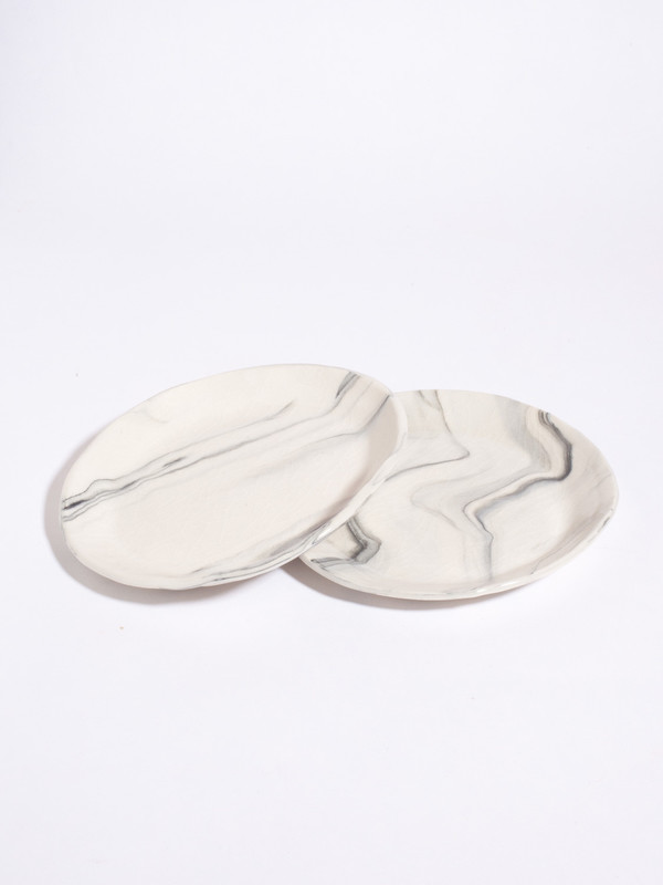 The Pursuits of Happiness Marbled Plate 6" The Pursuits of Happiness Marbled Plate 6"