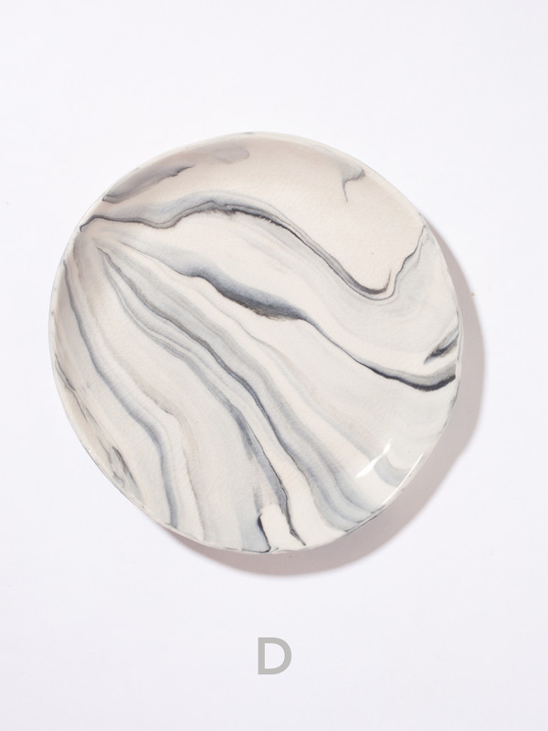 The Pursuits of Happiness Marbled Plate 8" The Pursuits of Happiness Marbled Plate 8"