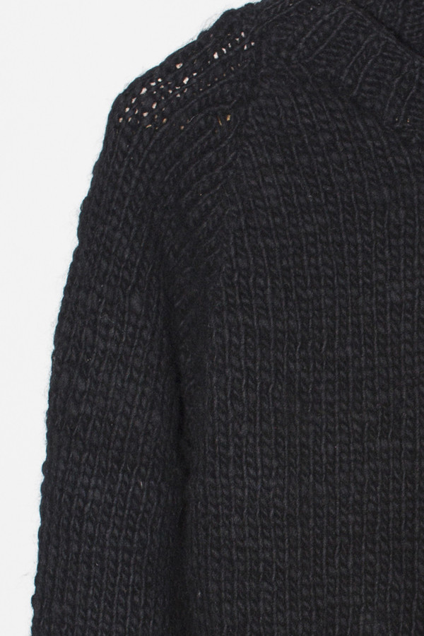 Men's Chamula Wool Crewneck Pullover - Black Men's Chamula Wool Crewneck Pullover - Black