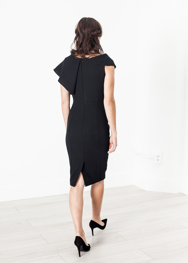 Amelia Toro Asymmetric Dress in Black Amelia Toro Asymmetric Dress in Black