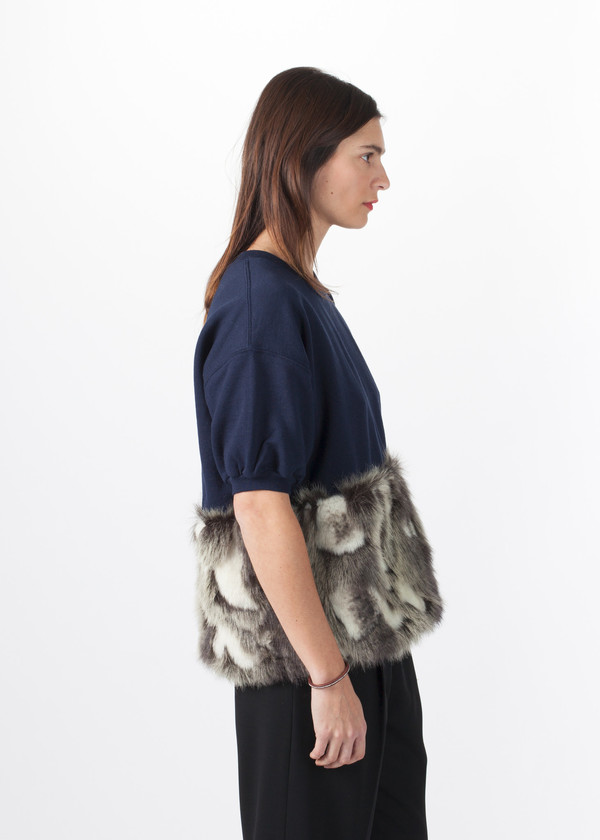 Harvey Faircloth Fur Short Sleeve Sweater Harvey Faircloth Fur Short Sleeve Sweater