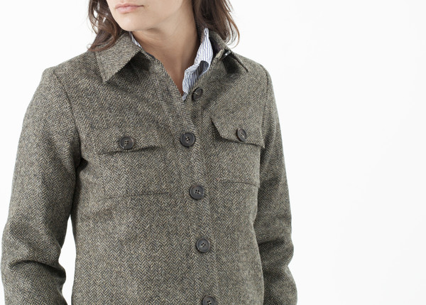 Harvey Faircloth Herringbone Shirt Jacket Harvey Faircloth Herringbone Shirt Jacket