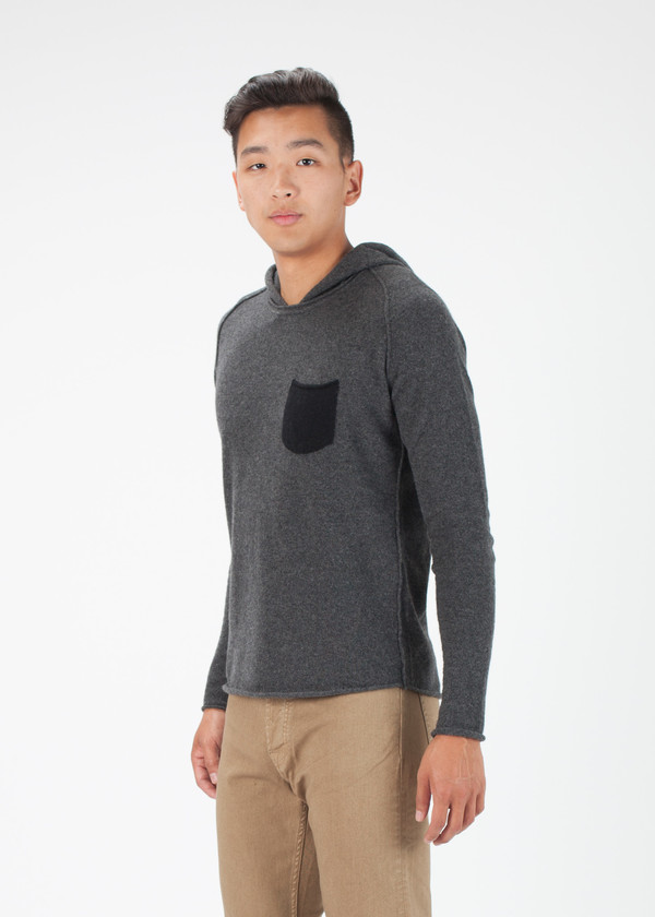 Men's Avant Toi Hooded Knit Sweatshirt Men's Avant Toi Hooded Knit Sweatshirt
