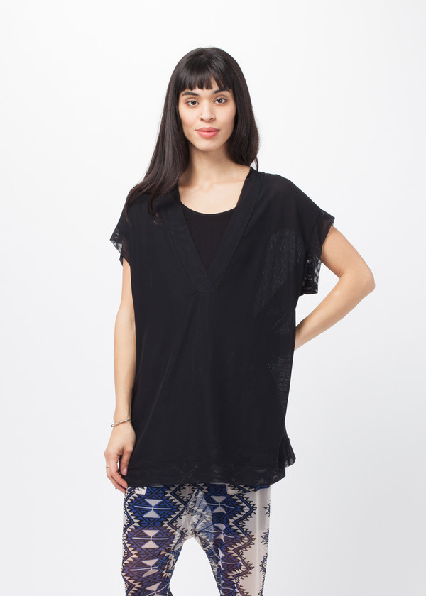 Amelia Toro Loose Fit Tulle Top Amelia Toro Loose Fit Tulle Top